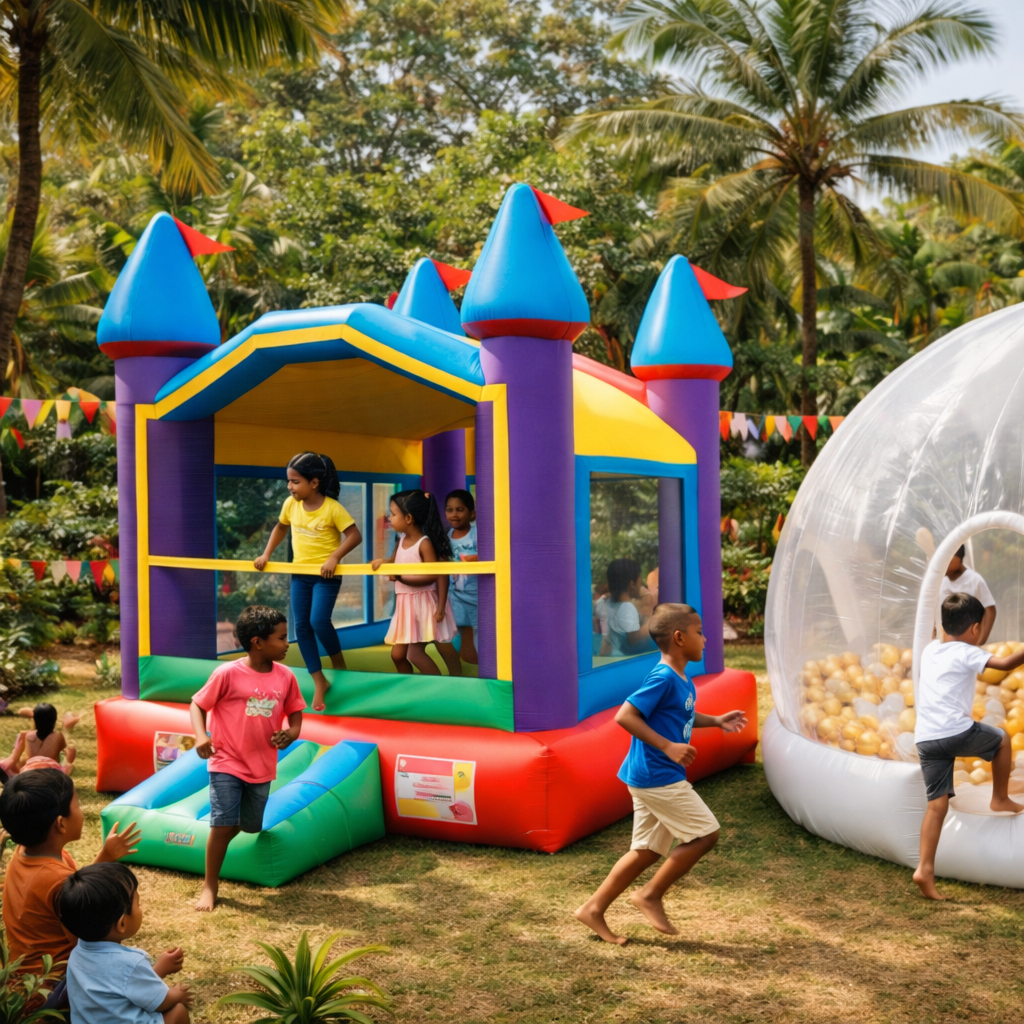 ⁠Jeux gonflable enfant (Princesse, Disney, Château, Maison ballon gonflable)